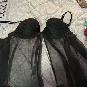 Black Lace Babydoll